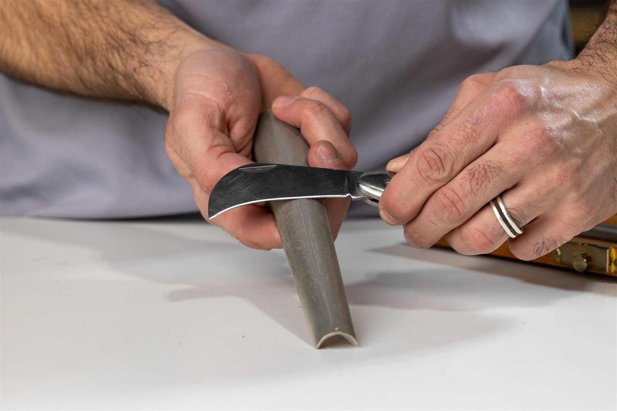 How to Sharpen a Hawkbill Knife